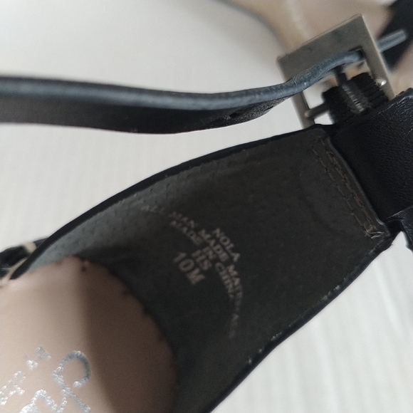 Charles by Charles David. Black Natural Nola Wedge Sandals 10M - Picture 8 of 12